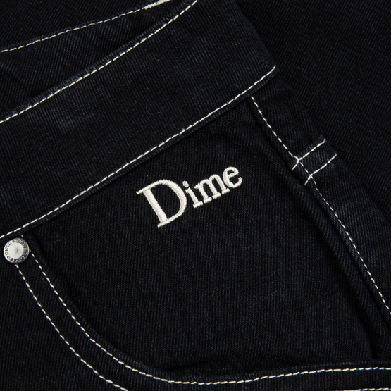 Dime Classic baggy denim pants black