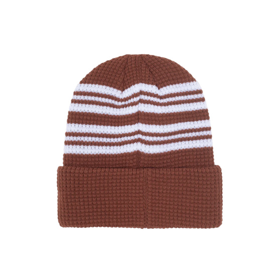 Fucking Awesome - Cursive Waffle Cuff Beanie (Brown)