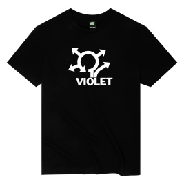 VIOLET Where do you think you going? Tee (Black)