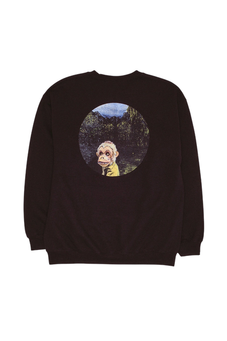 Fucking Awesome Landscape brainscape crewneck black