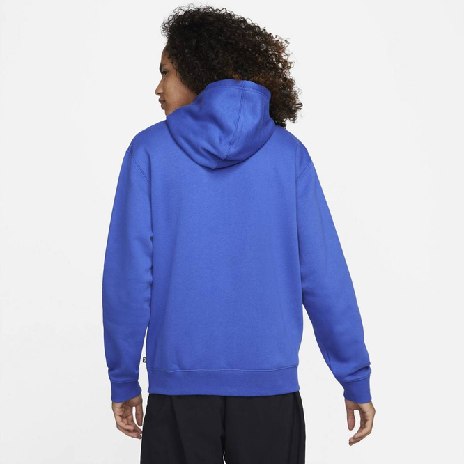 Nike Sb Icon Pullover Skate Hoodie Game Royal/total Orange