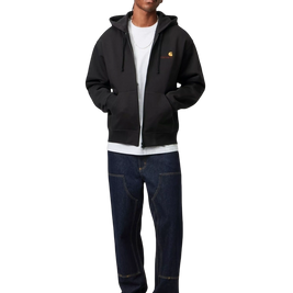 bluza Carhartt WIP Hooded American Script Jacket (Black)