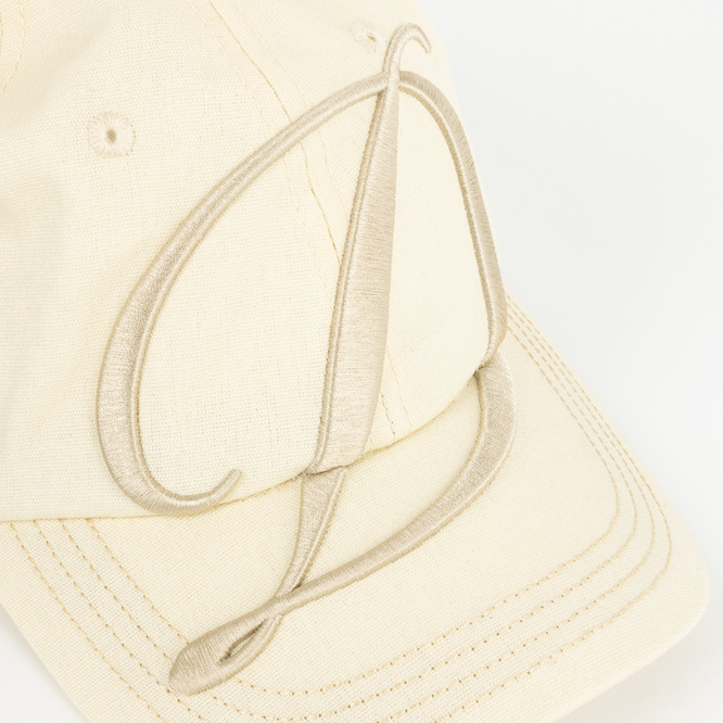 Dime Big Cursive Low Pro cap cream