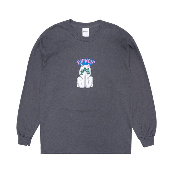 Longsleeve ripndip overthinking charcoal 