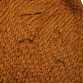 Fucking Awesome Lesser God Skull Beanie (Brown)