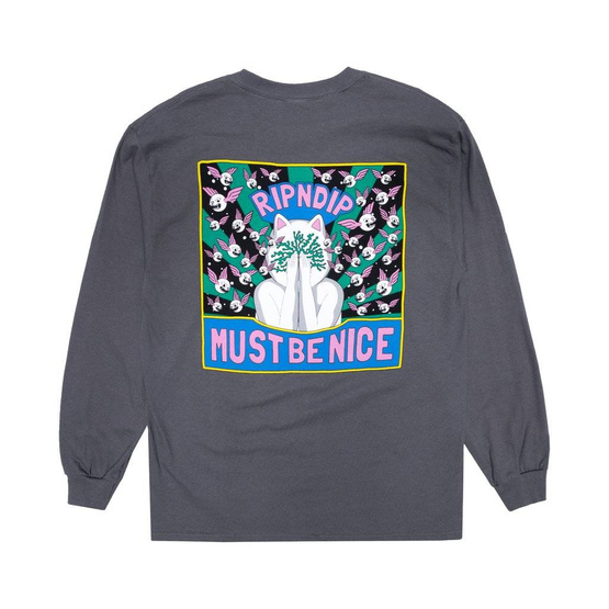 Longsleeve ripndip overthinking charcoal 