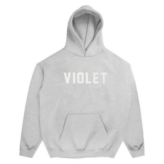 VIOLET x David Enth Zip Hoodie (Grey/White)