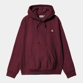 bluza Carhartt WIP Hooded American Script Sweatshirt (Malbec)