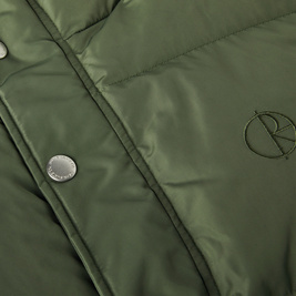 polar puffer vest light olive