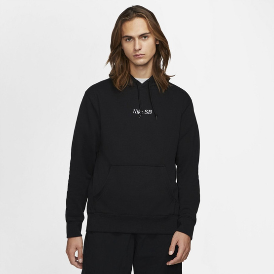 nike sb CLASSIC GFX HOODIE BLACK/WHITE