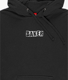 BAKER HOOD OG BRAND LOGO BLACK