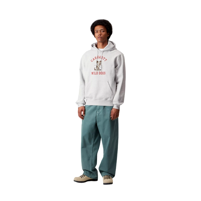 Carhartt WIP Hooded Wild Dog Sweat (Grey Heather)