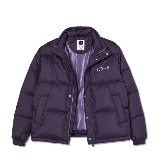 kurtka polar basic puffer dark violet