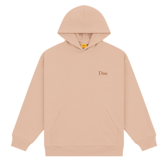  Dime Classic small logo hoodie tan