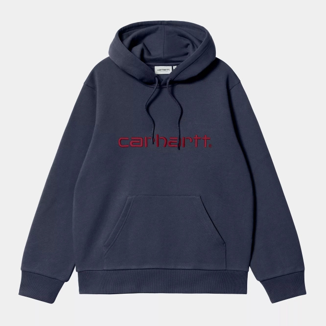 bluza Carhartt WIP Hooded Carhartt Sweat (Air Force Blue)
