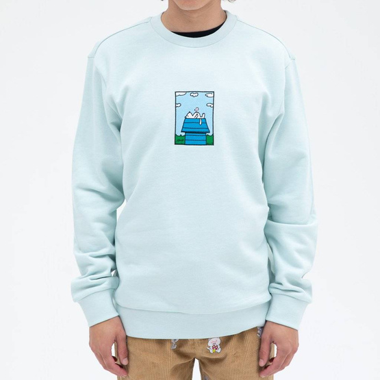 ripndip not today embroidered art crewneck light blue