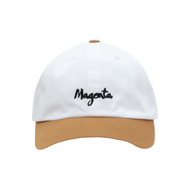 czapka Magenta brush dad hat white