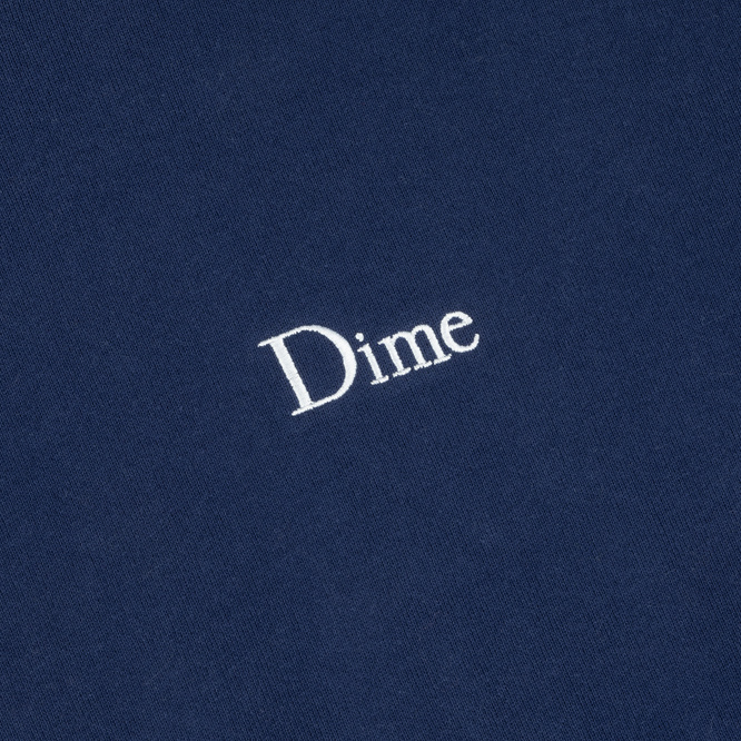 Dime Classic Small Logo Hoodie navy