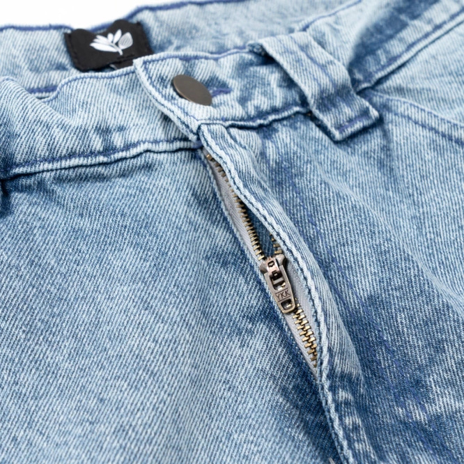 Magenta OG Denim pants stitch blue denim