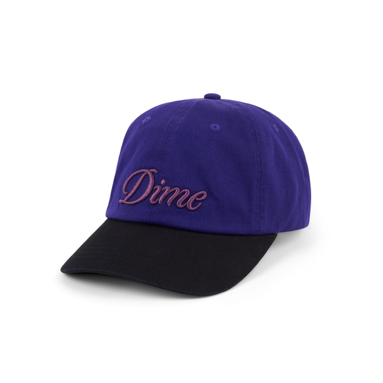 Dime Cursive Low pro cap black midnight