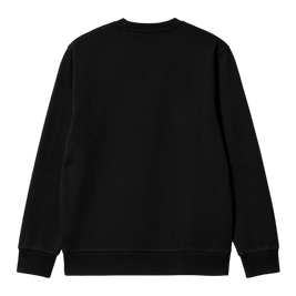 crewneck Carhartt WIP Script Embroidery Sweatshirt (Black)