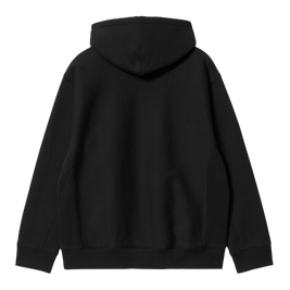 Carhartt WIP Hooded American Script Sweatshirt (Black)