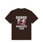 Dime axel t-shirt deep brown