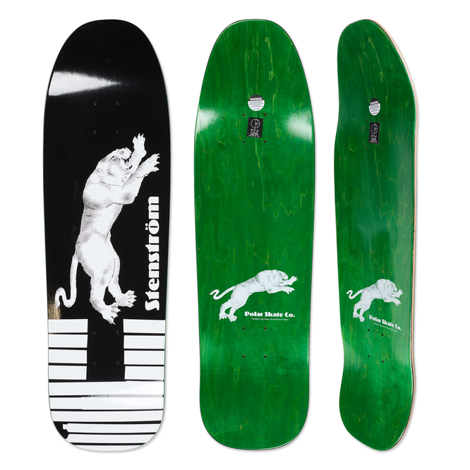 Deska Polar Skate Co. David Stenström - Tape & Panther (Black)