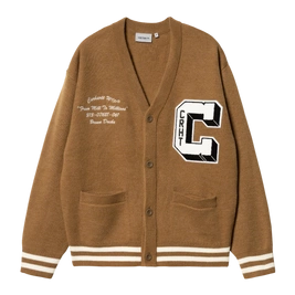 Carhartt WIP Brown Ducks Cardigan (Brown)