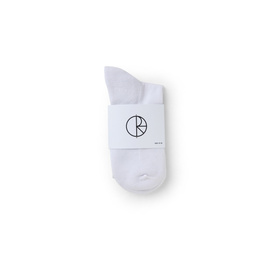 polar stripe socks long white/grey