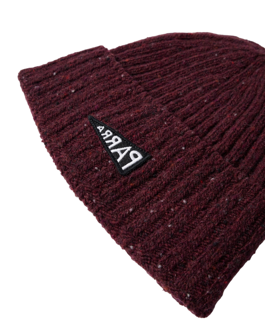 by Parra Reversed flag beanie (Burgundy)