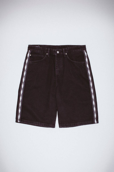 szorty Fucking Awesome Striped Jean Short (Black)