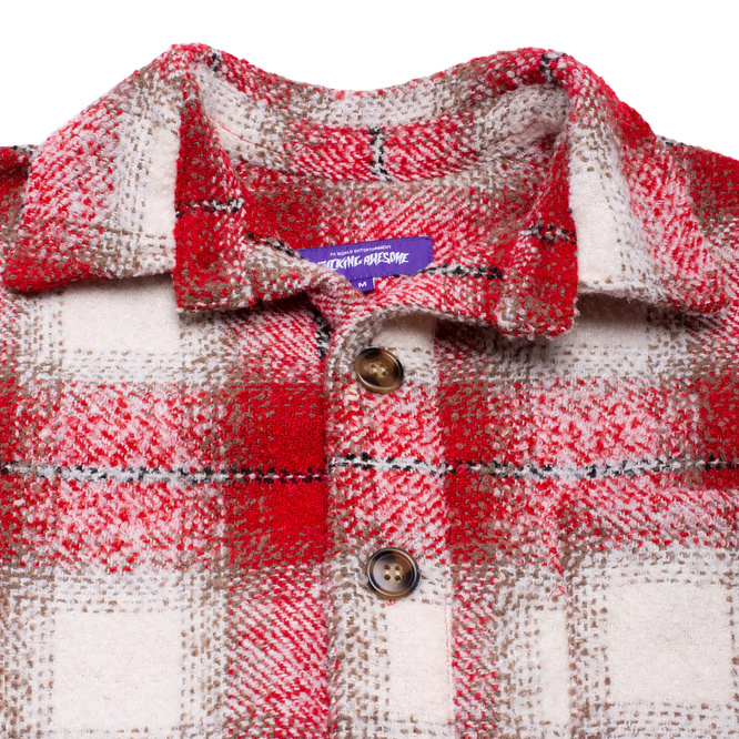 koszula Fucking Awesome Heavy Flannel Overshirt (White/Red)
