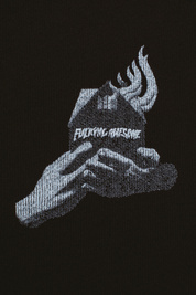 Fucking Awesome House on Fire 2 zip up hoodie black