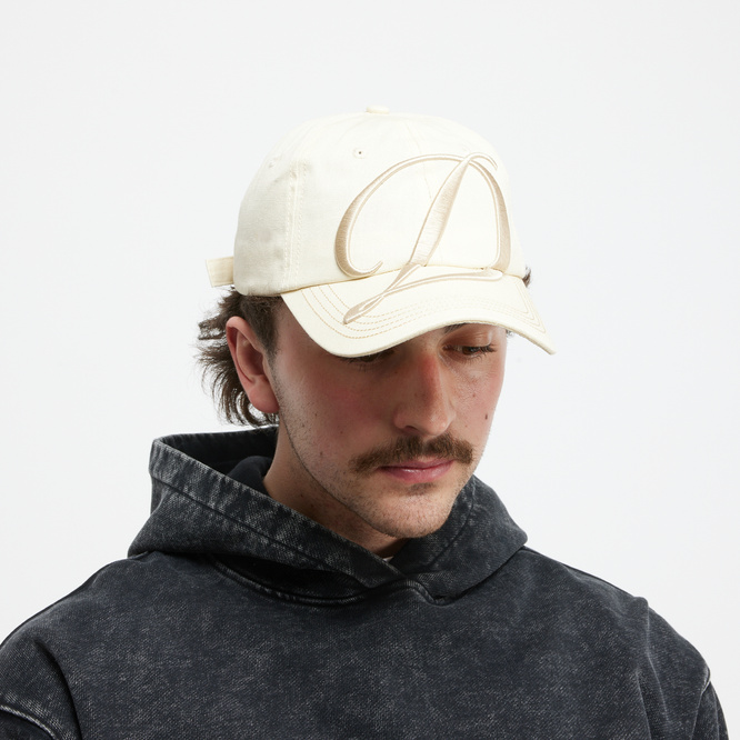 Dime Big Cursive Low Pro cap cream