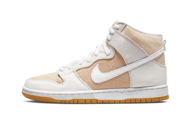 Nike SB Dunk High Pro ISO Orange Label Unbleached Natural