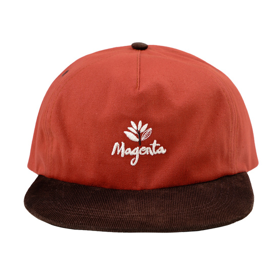 Magenta Quebec snapback hat brick