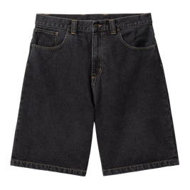 szorty Carhartt WIP Brandon Short (Black Stone Washed) 