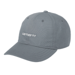 Carhartt WIP Canvas Script Cap (Dove Grey / Wax)