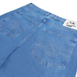 Rave Skateboard Tres Gros Denim Short (Blue rinsed)