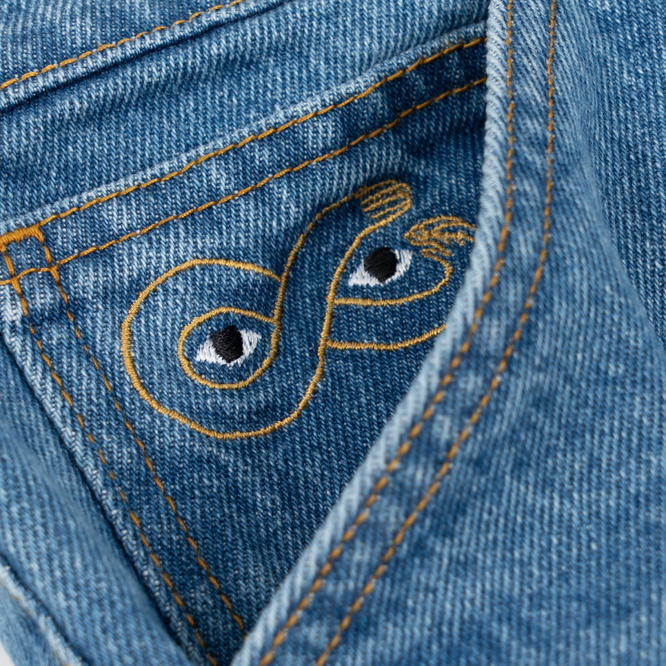 Magenta OG Denim Shorts (Blue)