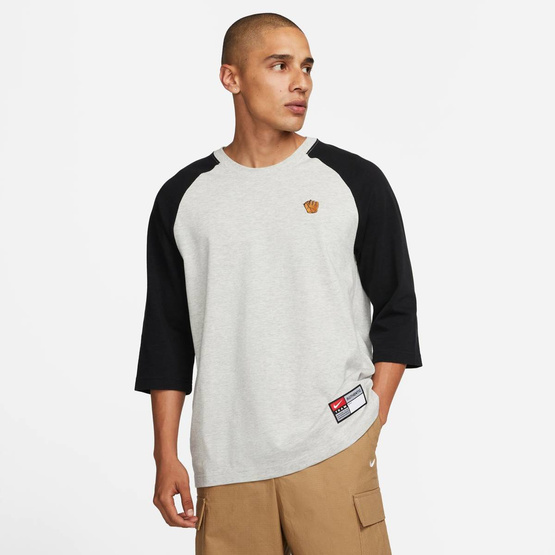 Nike Sb Raglan Skate T-shirt Grey Heather/black