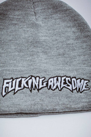 czapka Fucking Awesome Stamp Cuff Beanie (Grey)