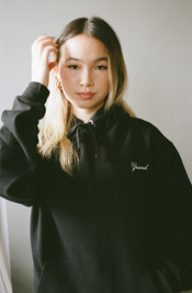 Grand Collection Script Hoodie (Black)