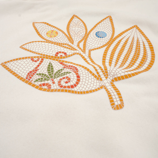 Bluza Magenta Mosaic hoodie natural