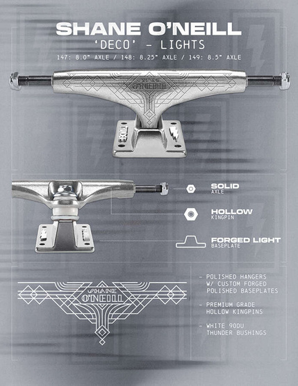 Thunder Skateboard Trucks Shane O'Neill Deco Light 