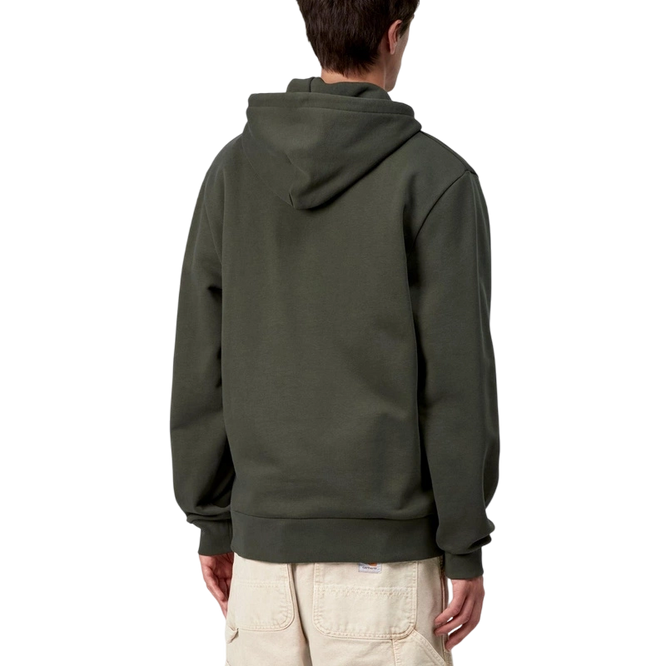 bluza Carhartt WIP Hooded Script Embroidery Opuntia / White