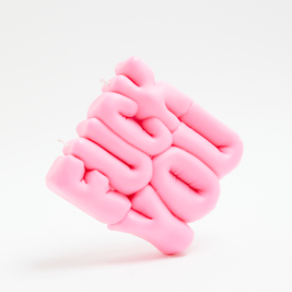 Wavey Casa Fuck You candle pink