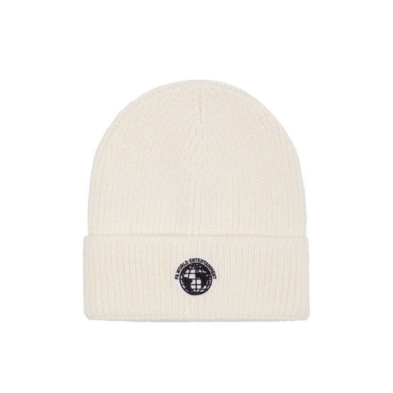 Fucking Awesome World Cuff Beanie (White)