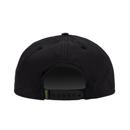 Magenta Plant Nylon Snapback - Black